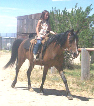 Anne with her new friend, Riley